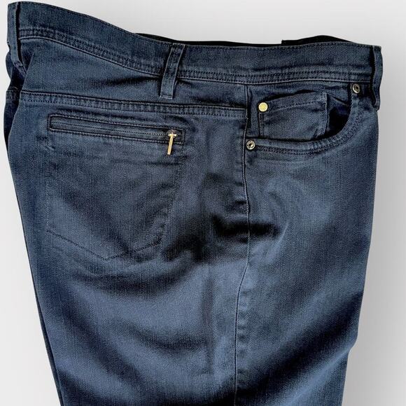 Talbots Petites Denim Cropped Straight Leg Stretch Jeans Size 14P Washed Black - Picture 4 of 12